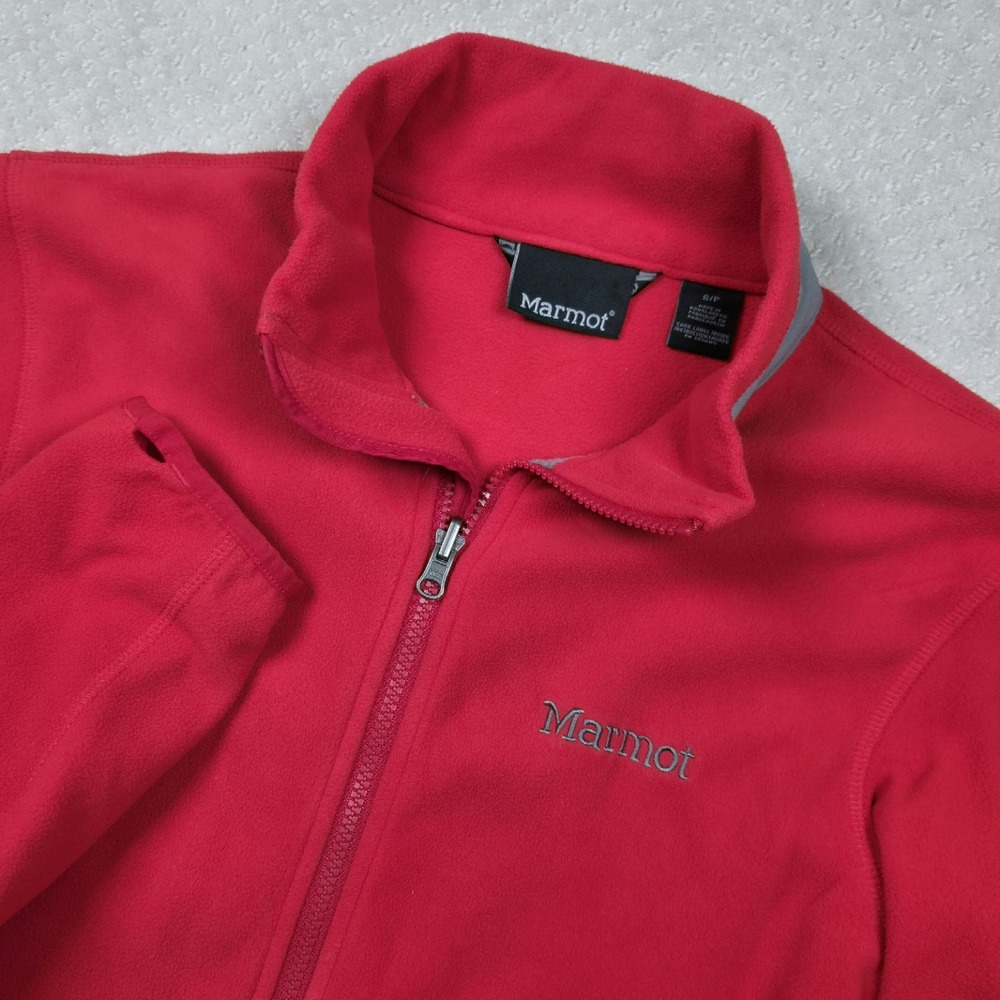 Marmot Reactor Fleece Jacket Women's Small Red Full Zip Outdoor Hiking Gorpcore
